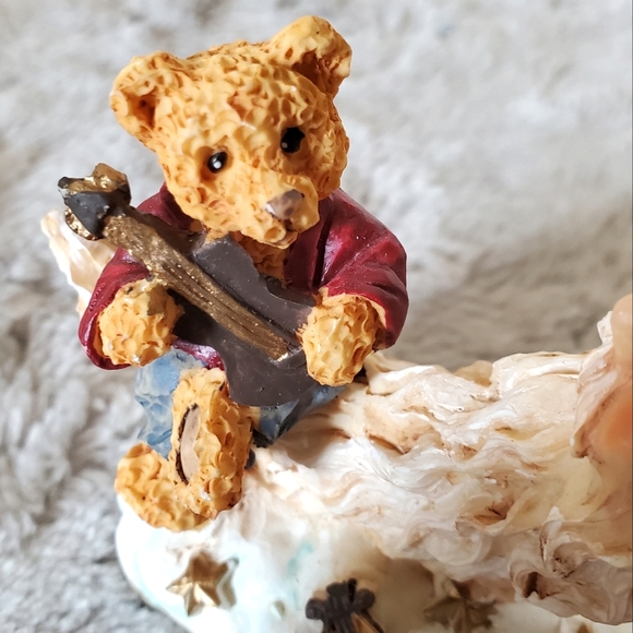 Crescent Moon Santa & Bear Figurine by K's Collection - Picture 5 of 9